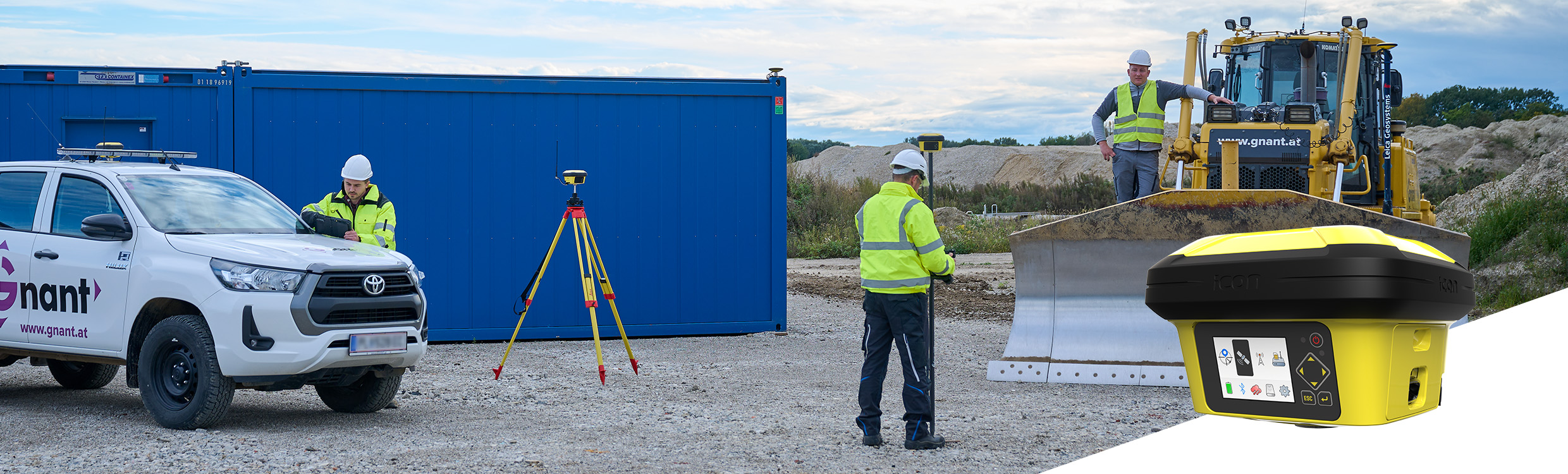 Leica iCON gps 160 key visual